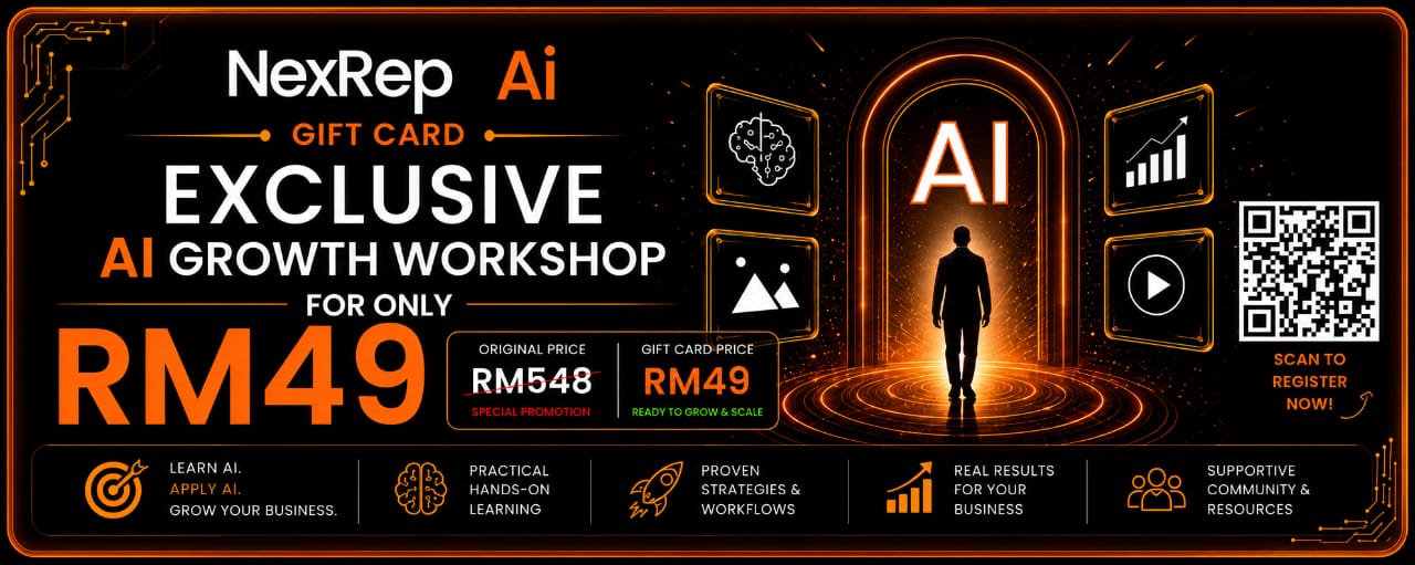 NexRep AI Gift Card — Exclusive AI Growth Workshop for only RM49